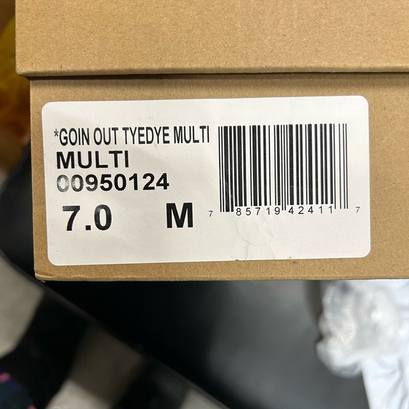 Women’s Size 7 Colorful Tie-Dye Platform Sandals - Picture 4 of 4